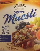 Mängden socker i Céréales Supreme Muesli