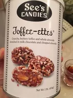 Mängden socker i Toffee-ettes