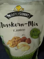 Mängden socker i Nusskernmix ungeröstet