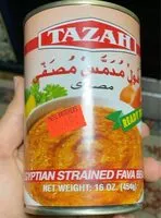 Mängden socker i Egyptian strained fava beans