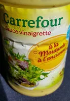 Mängden socker i sauce vinaigrette à la moutarde à l'ancienne Carrefour