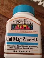 Mängden socker i Calcium Magnesium Zinc + D3