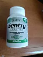 Mängden socker i Sentry Senior Multivitamins