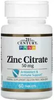 Mängden socker i Zinc citrate, 50 mg