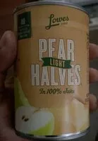 Mängden socker i Pear halves