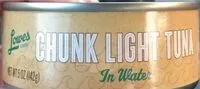 Mängden socker i Chunk light tuna in water