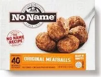 Mängden socker i No name original meatballs