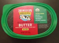 Mängden socker i Organic organic spreadable butter with sunflower oil & sea salt