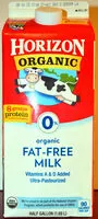 Mängden socker i Organic fat-free milk