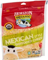 Mängden socker i Mexican shredded cheese