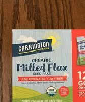 Mängden socker i Organic milled flax seed paks