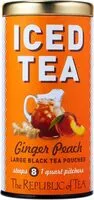 Mängden socker i Ginger peach black iced tea large iced tea pouches quarts