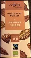 Mängden socker i Chocolat bio noir amandes salees