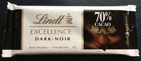 Mängden socker i 70% Cacao Excellence Dark Chocolate