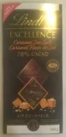 Mängden socker i 70% Cacao Caramel Sea Salt Dark Chocolate Lindt Excellence