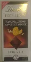 Mängden socker i Mango & Almond Dark Lindt Excellence