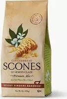 Mängden socker i Sticky fingers gingerbread with lemon glaze premium scones mix