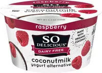 Mängden socker i Dairy-free coconutmilk raspberry yogurt alternative