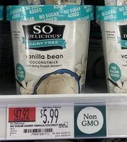 Mängden socker i So delicious, dairy free, coconut milk non-dairy frozen dessert, vanilla bean