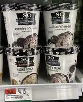 Mängden socker i Cookies 'n' cream almondmilk non-dairy frozen dessert