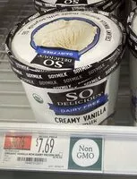 Mängden socker i Creamy vanilla soymilk non-dairy frozen dessert, creamy vanilla