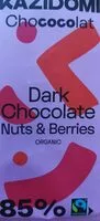 Mängden socker i Dark chocolate nuts et berries