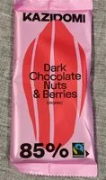 Mängden socker i Dark chocolate nuts & berries