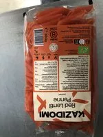 Mängden socker i Red lentil penne