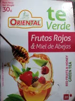 Mängden socker i Té Verde Frutos Rojos & Miel de Abejas