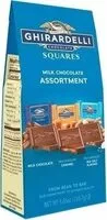 Mängden socker i Caramel sea salt almond milk chocolate assortment squares