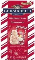 Mängden socker i Ghirardelli peppermint bark snowmen