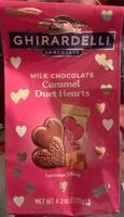 Mängden socker i Milk Chocolate Caramel Duet Hearts