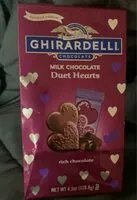 Mängden socker i Milk chocolate duet hearts