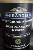 Mängden socker i Ghirardelli Dark Chocolate Powder