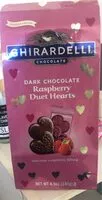 Mängden socker i dark chocolate raspeberry duet heart