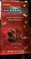 Mängden socker i Dark Chocolate Duet Hearts
