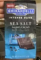 Mängden socker i Intense Dark Sea Salt with 60% Cacao Dark Chocolate