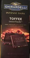Mängden socker i Choc bar intns dark toffe