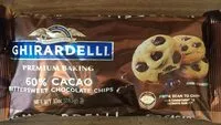 Mängden socker i Ghirardelli premium baking 60% cacao bittersweet chocolate chips