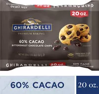 Mängden socker i Cacao bittersweet chocolate premium baking chips