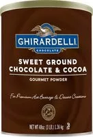 Mängden socker i Chocolate sweet ground chocolate cocoa beverage mix