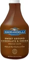 Mängden socker i Chocolate sweet ground chocolate cocoa sauce
