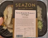 Mängden socker i Curry de poulet et sauce à la mangue