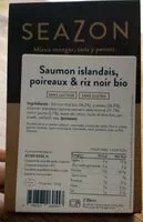 Mängden socker i Saumon islandais, poireaux & riz noir bio