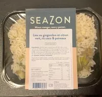 Mängden socker i Lieu au gingembre et citron vert, riz coco et poireaux