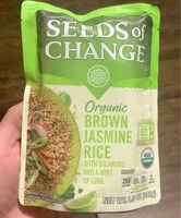Mängden socker i Organic Brown Jasmine Rice with cilantro and a hint of lime