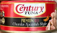 Mängden socker i Century Tuna Premium Red Chunks Spanish Style