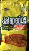 Mängden socker i Diana jalapeo tortilla chips