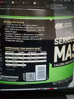 Mängden socker i Serious Mass - Chocolat - 2727