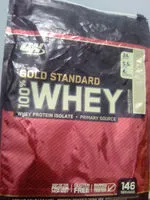 Mängden socker i Whey Gold Standard (4,5 KG) Optimum Nutrition P?